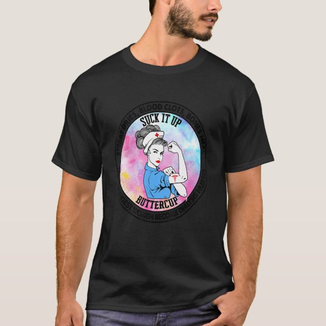 Camiseta Enfermeiras em diálise Mulheres Tatuagem Medicina  (Frente)