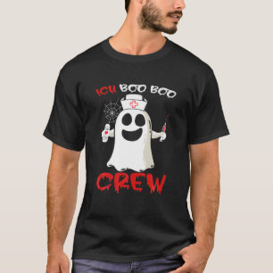Camiseta Enfermeiras Enfermeiras da ICU Boo Crew Ghost Enfe