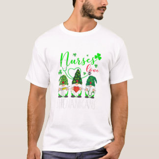 Camiseta Enfermeiras Gnomos Adoram Shenanigans Engraçada Ru