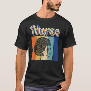 Camiseta Enfermeiras Negra LPN Importam Negro Africano-Amer