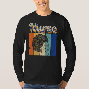 Camiseta Enfermeiras Negra LPN Importam Negro Africano-Amer