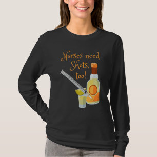 Camiseta Enfermeiras Precisam de Vacinas Também Pun Enferme