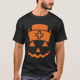 Camiseta Enfermeiras Pumpkin Dia das Bruxas Ação de Graças