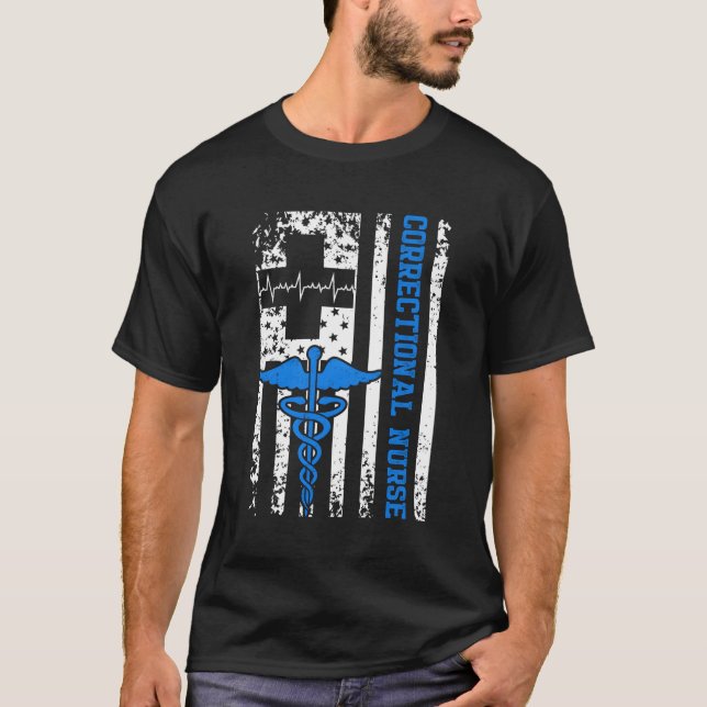 Camiseta Enfermeiro Americano de Correção (Frente)