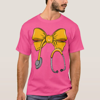 Camiseta Enfermeiro Arco Laranja Stethoscope Enfermeiro Reg