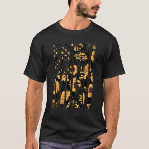 Camiseta Enfermeiro Auxiliar Certificado Bandeira dos EUA C
