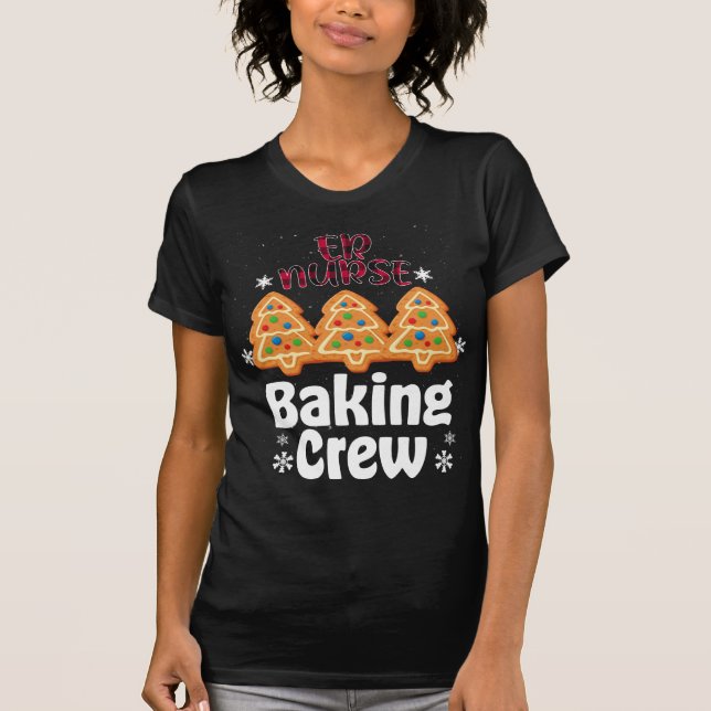 Camiseta Enfermeiro Baking Tripulantes de Natal (Frente)