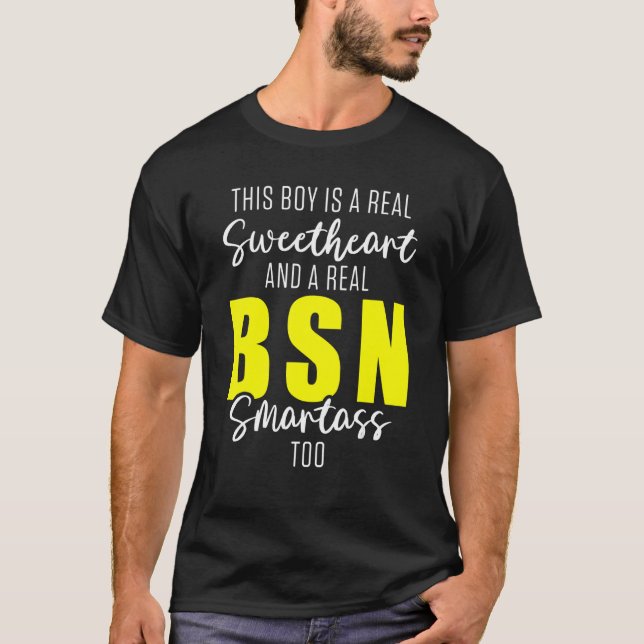 Camiseta Enfermeiro Bsn Formando Enfermeiro Graduação 24 (Frente)