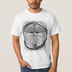 Camiseta Enfermeiro Cardíaco cinza