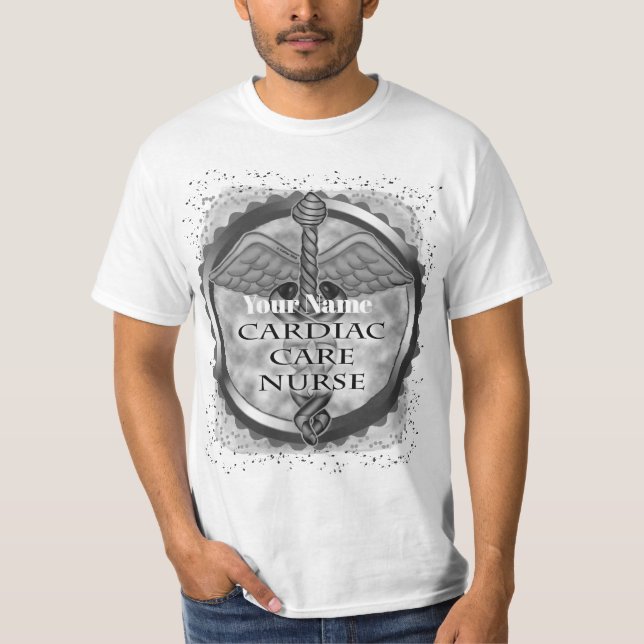 Camiseta Enfermeiro Cardíaco cinza (Frente)
