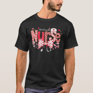 Camiseta Enfermeiro CCU Stethoscope Arco Coquette Heart Nam