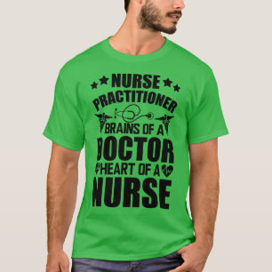 Camiseta Enfermeiro Cérebros de um coração médico de n