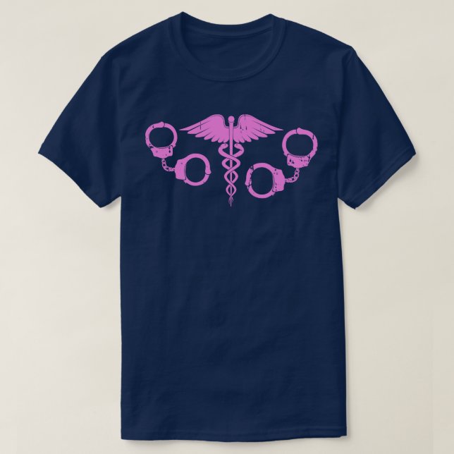 Camiseta Enfermeiro Correcional esquerdo (Frente do Design)