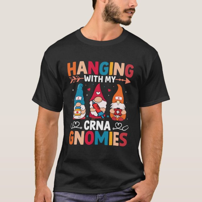 Camiseta Enfermeiro CRNA Anestesia Hospitalar com minha CRN (Frente)