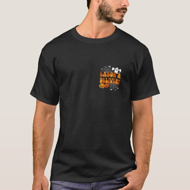 Camiseta Enfermeiro de Dia de as Bruxas engraçado e de Entr (Frente)