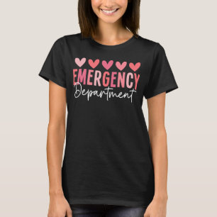 Camiseta Enfermeiro de Dia de os namorados de Emergência