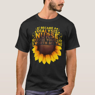 Camiseta Enfermeiro De Diálise Cuta Arte Para Homens Mulher