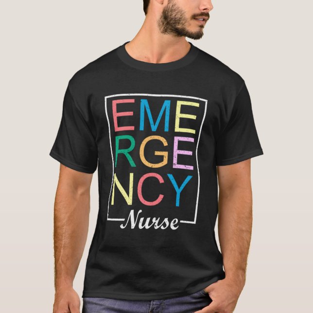 Camiseta Enfermeiro de Emergência Enfermeiro Dizendo (Frente)