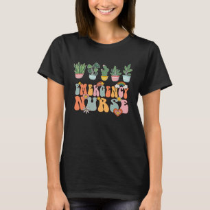 Camiseta Enfermeiro de Emergência ER Enfermeiro Groovy Retr