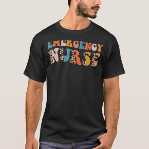 Camiseta Enfermeiro de Emergência Impressão Leopard ER Enfe