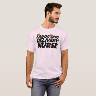 Camiseta Enfermeiro de Entrega e Mão de Obra Floral Retroat