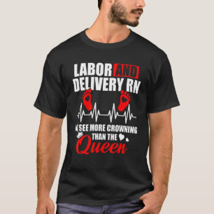Camiseta Enfermeiro De Mão De Obra E De Entrega Que Enferma