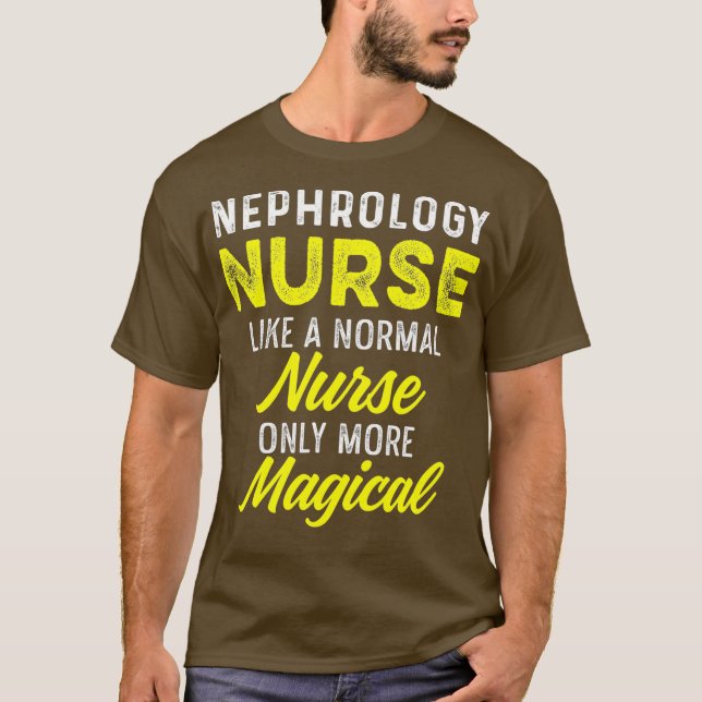 Camiseta Enfermeiro de Nefrologia Enfermeiro de Diálise RN  (Frente)