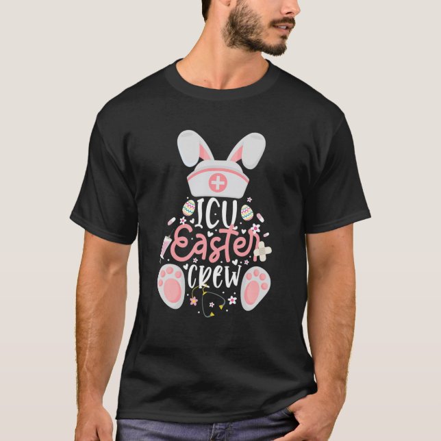 Camiseta Enfermeiro de Páscoa da UTI - Felz pascoa (Frente)