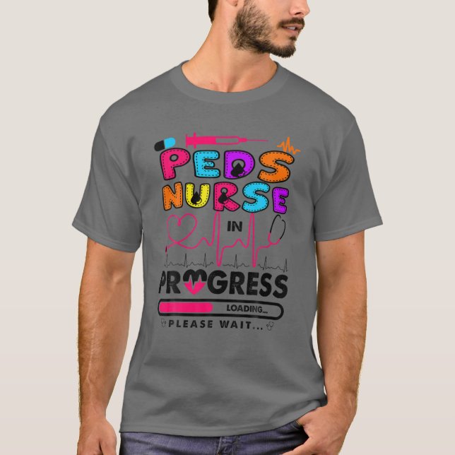 Camiseta Enfermeiro De Peds Em Andamento Enfermeiro De Enfe (Frente)