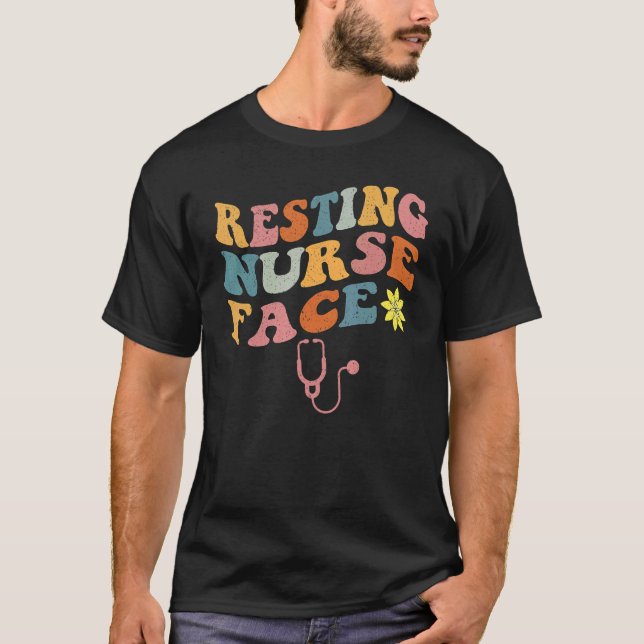 Camiseta Enfermeiro De Retrô Enfermeiro Face RN Enfermeiro  (Frente)