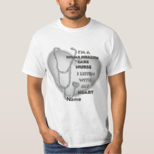 Camiseta Enfermeiro de Saúde Cardíaca das cinzas