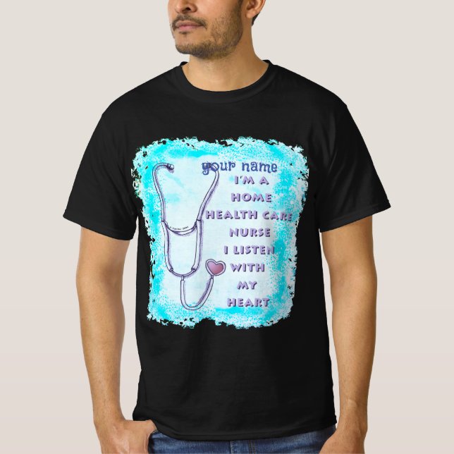 Camiseta Enfermeiro de Saúde Doméstico (Frente)