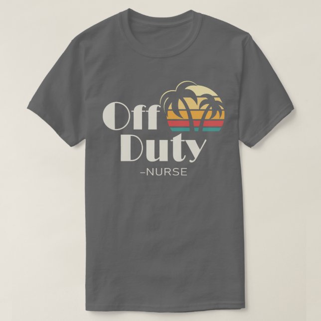 Camiseta Enfermeiro de serviço desligado (Frente do Design)