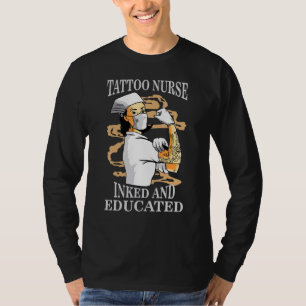 Camiseta Enfermeiro De Tatuagem Unidade De Cuidados Intensi
