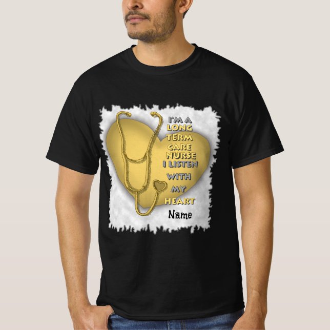 Camiseta Enfermeiro de Termo Cardíaco Amarelo (Frente)