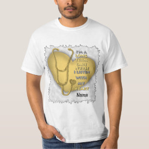 Camiseta Enfermeiro de Termo Cardíaco Amarelo