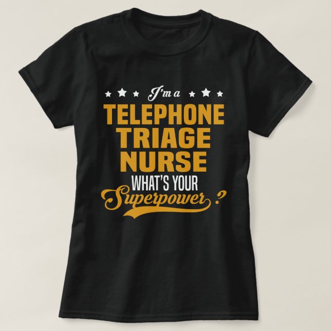 Camiseta Enfermeiro de Triagem Telefônica (Frente do Design)