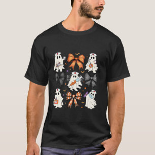 Camiseta Enfermeiro De Trilha De Arco De Coquette Ghost Boo