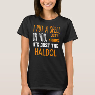 Camiseta Enfermeiro Dia de as Bruxas engraçado RN Haldol Mé