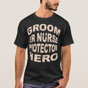 Camiseta Enfermeiro do Noivo Protetor Herói Profissão do No