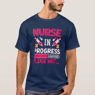 Camiseta Enfermeiro Em Carga Por Favor Aguarde O Programa D