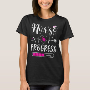 Camiseta Enfermeiro Em Curso A Carregar Enfermeiro De Estud