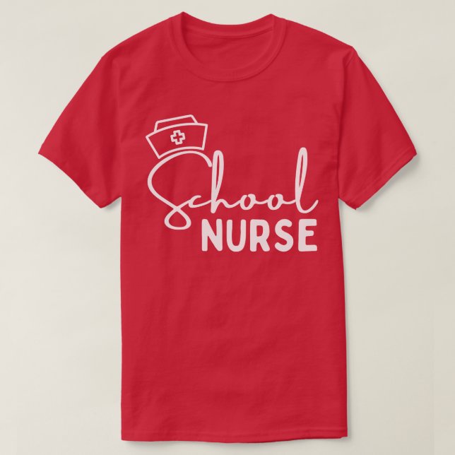 Camiseta Enfermeiro escolar 12 (Frente do Design)