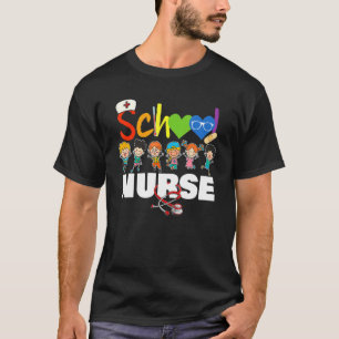 Camiseta Enfermeiro Escolar Apreciação Estetoscópio Enferma