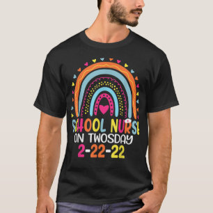 Camiseta Enfermeiro Escolar No Dia 2-22-22 De Fevereiro De