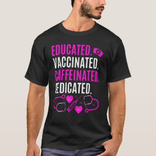 Camiseta Enfermeiro Especializado Em Cafeinado Vacinado