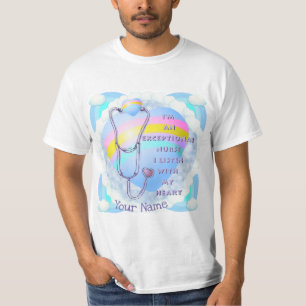 Camiseta enfermeiro excepcional estetoscópio