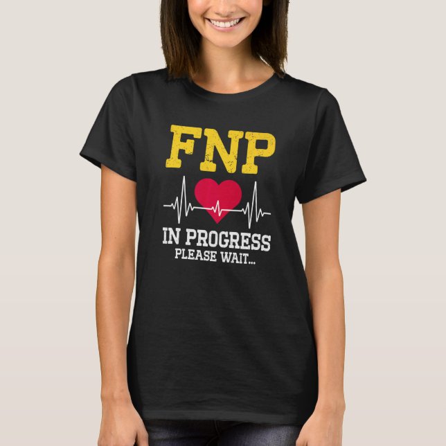 Camiseta Enfermeiro Familiar Fnp Em Curso Em Enfermagem (Frente)