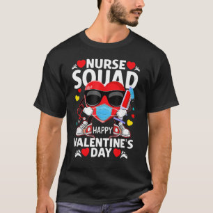 Camiseta Enfermeiro Feliz dia de os namorados Vermelho Masc