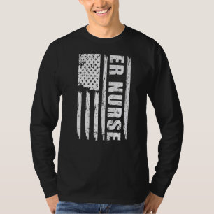 Camiseta Enfermeiro Flag Vintage Enfermeiro Er Patriotic Me